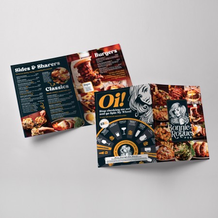 Bonnie Rogues Cardiff Food Menus